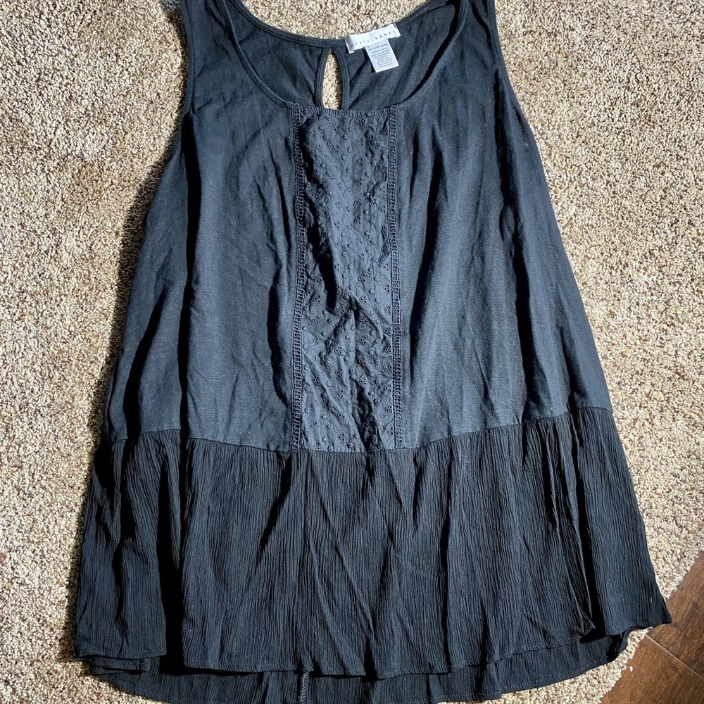 Black comfy plus Size Tank Top